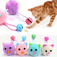Jouet pour chat Playpal, forme de souris mignonne, couleur macaron assortie avec son clochette, jeu interactif, fournitures pour animaux de compagnie, produits pour animaux de compagnie, jouet en peluche