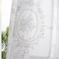 Rideaux et Voilages de Haute Qualité en Tissu d'Usine, Vente en Gros, Cachemire, Relief, Motif Floral Miroir