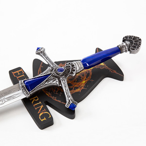 Espada de Doble Luna de Caballero, Espada de <span class=keywords><strong>Elden</strong></span> <span class=keywords><strong>Ring</strong></span>, Espada de Laina, Metal Fundido Electrochapado, Réplica COS <span class=keywords><strong>1</strong></span>:<span class=keywords><strong>1</strong></span> Sin Filo - Product Image 4