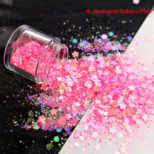 Poudre de paillettes mélangées Série Rêveuse Papillon, Étoile et Cœur, Matériau DIY en résine époxy cristalline, Remplissage de sable fluide, Paillettes peintes - Product Image 4
