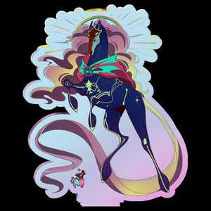 Support en acrylique OEM ODM Jayvik Jayce Viktor Arcane Herald Horse, transparent ou holographique - Product Image 5