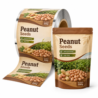 Film d'emballage pour engrais calcium-magnésium, rouleau personnalisé imprimé, sac en matériau laminé flexible pour sachets de nutrition végétale de 25g