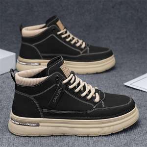 Nouvelles Bottes de Travail Montantes pour Hommes Automne Hiver 2026 – Style Rétro, Lacets, Semelle Épaisse en PVC, Imperméables, Confortables et Respirantes - Product Image 5