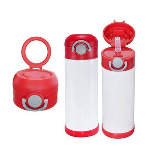 350ml Sublimation 201 Stainless Steel Vacuum Insulated Cup Pop-Up Lid <b>Double</b> <b>Wall</b> Portable Travel Mug for Car Office Daily Use - Product Image 1