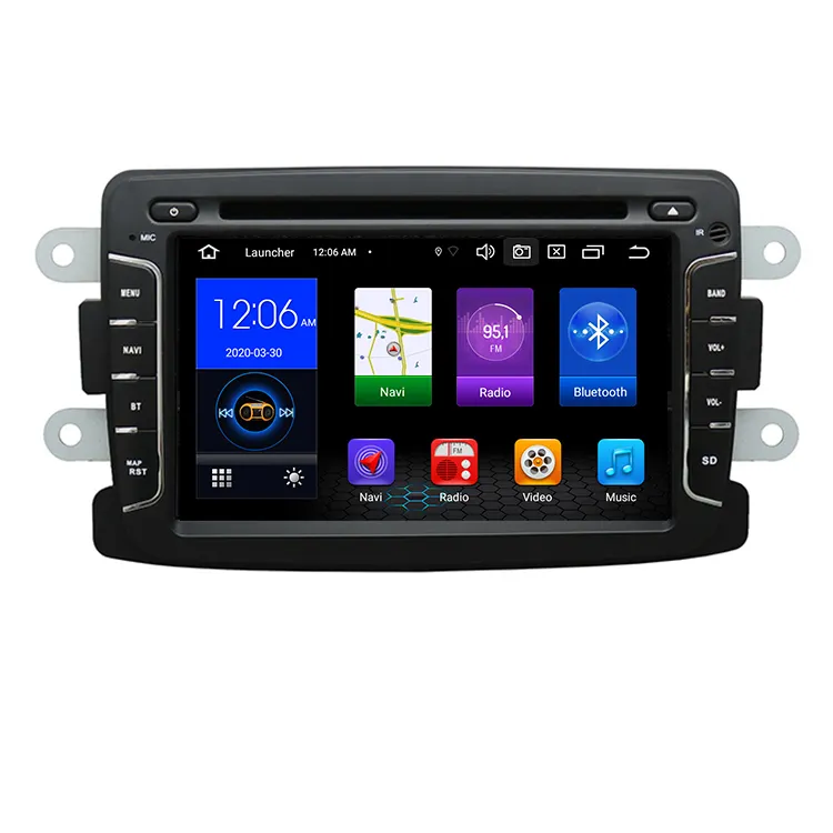 PX5 1 Din Android 10 Radio del DVD Dell'automobile Per Dacia/Sandero/Duster/Renault/Captur/Lada/Xray 2/2 Logan Auto Multimedia Player RAM 4G