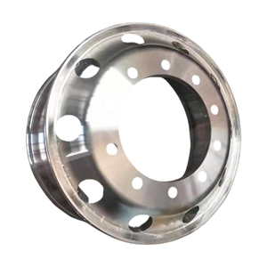 WOPU - Llanta <span class=keywords><strong>de</strong></span> Aluminio Forjado <span class=keywords><strong>de</strong></span> Alta Resistencia 22.5x12.25 para Camiones Foton, Neumático Sin Cámara 425/65R22.5, Color Plateado - Product Image 6