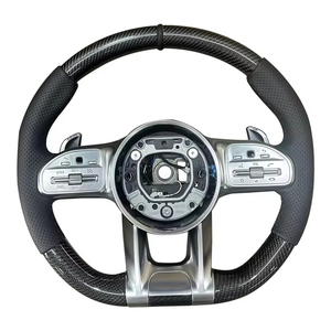 Volant en fibre de carbone en cuir de haute qualité pour <span class=keywords><strong>Mercedes</strong></span> Benz classe S W204 W212 W207 X204 X164 W463 C63 SLK GLK - Product Image 6