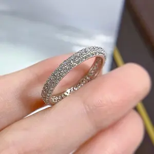 Cincin perak S925 produk laris cincin perak sederhana zirkonia perak cincin jari berlian cincin perak