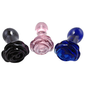 Vagin bien-être sexuel jouet sexuel Yoni baguette princesse Ddlg Stimulation <span class=keywords><strong>Mature</strong></span> rose Rose verre <span class=keywords><strong>gode</strong></span> fleur cristal <span class=keywords><strong>Anal</strong></span> godemichet <span class=keywords><strong>Anal</strong></span> - Product Image 1