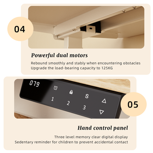 Escritorio Eléctrico de Altura Ajustable de Alta Calidad con Doble Motor, Diseño Ergonómico para Oficina, Hogar y Estudio, Modular y Extensible - Product Image 3