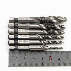 6 pcs HSS M3-M10 <span class=keywords><strong>robinet</strong></span> combiné et jeu de forets pour le Métal Autotaraudeuse Fraise - Product Image 5