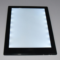 Panneau de menu lumineux en plastique, 2 pièces, acrylique, pour fête, couverture de carte, table extérieure, porte-menu