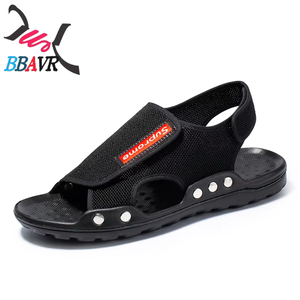 Sandalias de playa con suela suave, cómodas, de malla, transpirables, estilo británico, informales, para hombre - Product Image 2