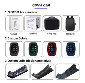 Bottes de compression séquentielle à pression d'air pour massage des jambes, système de récupération sportive, rechargeable par USB, contrôle de la minuterie, OEM ODM AS A - Product Image 5
