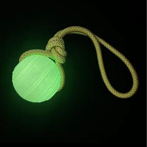 Großhandel 8cm Luminous EVA & Nylon Hunde trainings ball Umwelt freundliches Soft <span class=keywords><strong>Pet</strong></span> Interaktives Spielzeug für den Außenbereich - Product Image 1