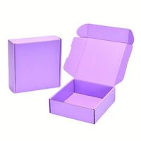 Boîtes postales en carton pliables colorées mattes et écologiques Emballage d'avion pour cadeau Boîte en carton pliante couleur pour bijoux