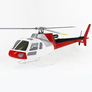 FLYWING Squirrel-AS350 6CH 3D Rotor GPS pemindah terbalik, satu tombol skala kembali helikopter RC PNP dengan H1 pengendali penerbangan