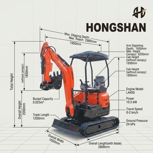 Mini-excavatrice neuve avec livraison gratuite, 1,2 tonne, 2 tonnes, 3,<span class=keywords><strong>5</strong></span> tonnes, moteur diesel CE EURO <span class=keywords><strong>5</strong></span>, bras pivotant, pour travaux routiers, mini-excavadora à vendre - Product Image 2
