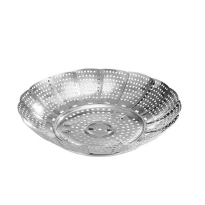 Plateau de cuisson vapeur télescopique en acier inoxydable pour la maison, en forme de lotus, assiette à fruits, cuiseur vapeur multifonctionnel, plaque de cuisson vapeur - Product Image 5