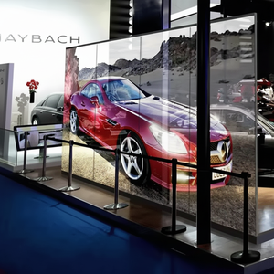 Pantalla LED de Película Transparente para Ventanas de Vidrio, Ultrafina y Flexible, Adhesiva para Interiores, Panel LED Transparente Antideslumbrante para Centros Comerciales y Educación - Product Image 1