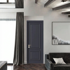 Puerta Interior Empotrada de Dos Paneles con Acabado Crema Personalizado, Puerta Moldeada para Dormitorio o Apartamento - Product Image 3
