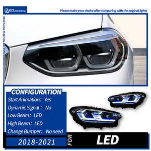 X3 G01 G08 XDrive25i/XDrive30i 2018-2021 36W 12V 6000K 6000 lm Cool White D2H Bulb Shape <b>LED</b> <b>Headlights</b> Upgrade New 1 Year - Product Image 5