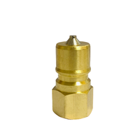 KZD 1/8 1/4 pt filetage npt ISO7241-B coupleur rapide hydraulique en laiton pour tuyau d'air