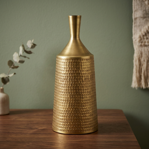 AK laiton métal martelé fleur rétro luxe Vintage jardin maison décorative fleur Vase sol Europe rustique métal fleur Vases - Product Image 1