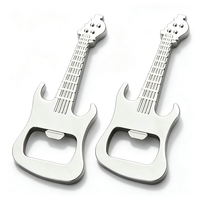 Décapsuleur créatif en forme de guitare, aimant de réfrigérateur en métal, autocollant pour réfrigérateur, cadeau souvenir pour mariage et fête