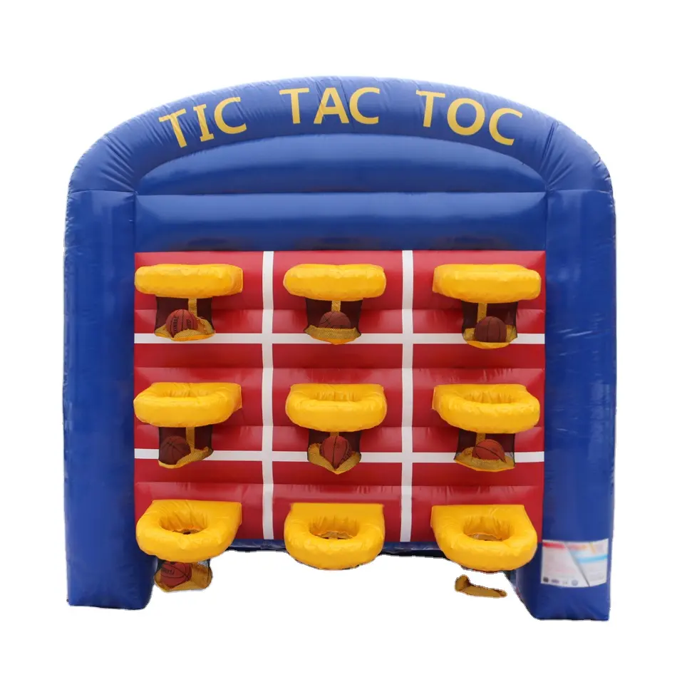 Enfants et adultes 9 ballons de basket gonflable TIC TAC TOC jeu pour les jeux de carnaval en plein air ou le travail d'équipe