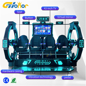 Produttore di Giochi VR per Parchi Divertimento Cinema 9D VR a 4 Posti Multigiocatore con 189 Giochi Effetto 3D Interattivo Videogioco Arcade a Gettoni - Product Image 4