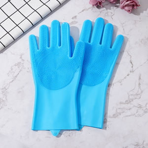 Gant de bain en silicone pour animaux de compagnie brosse épilatoire chat et chien toilettage Massage gant de bain - Product Image 3