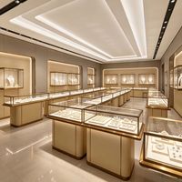Vitrine à bijoux éclairée par LED, couleur personnalisable, durable, écologique, recyclable, étanche, robuste, légère, facile à nettoyer