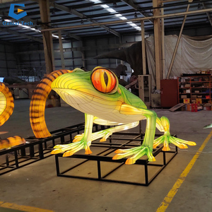 Ccfl113 Vẹt Chim lụa đèn lồng thực tế sống động chủ đề động vật chim lễ hội đèn lồng cho công viên - Product Image 5