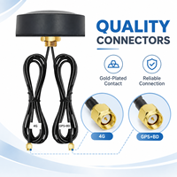 Antenne combinée 4G LTE GPS BeiDou à double sortie, montage à vis, antenne externe verticale pour terminal de suivi IoT et télématique de véhicule