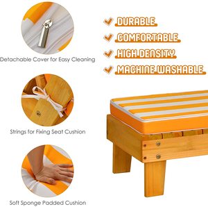 Chaise longue de plage en bois pour enfants personnalisée avec parasol portable, chaise inclinable pliable en bois de cèdre pour enfants, idéale pour les centres de villégiature et les jardins - Product Image 4
