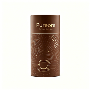Custom Food Grade Coffee Paper Tube Packaging with Peel Off Lid Airtight <b>Round</b> Canister for Coffee Bean Powder Custom Logo - Product Image 4
