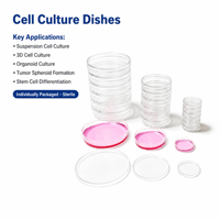 Boîte de culture cellulaire pour la formation d'osphères cellulaires, greffe chimique de molécules inertes, inhibition complète de l'adhérence cellulaire