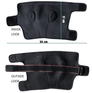 破損したふくらはぎの回復のためのプロ仕様のふくらはぎ圧迫スリーブ - 下腿の痛みのための調節可能なネオプレン製すねサポートブレース - Product Image 4