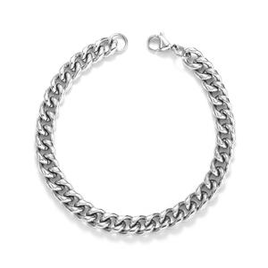 Dropshipping Shopify Stainless Steel <b>Cuban</b> <b>Link</b> <b>Bracelet</b> For <b>Men</b> Unisex Fade Resistant Washable Titanium Steel Chain - Product Image 2