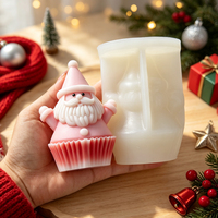 J10-606 Benutzerdefinierte Logo-Weihnachts-Silikonform Fabrik 3D Weihnachtsbaum Schneemann Formen für Handgemachte Seife Kerzen Harz Schlüsselanhänger