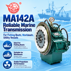 Cambio Marino Advance MA142A 100.6HP 2500RPM con Riduzione, Trasmissione a Rapporti Multipli e Controllo Remoto Meccanico <span class=keywords><strong>per</strong></span> <span class=keywords><strong>Barche</strong></span> da Pesca - Product Image 2