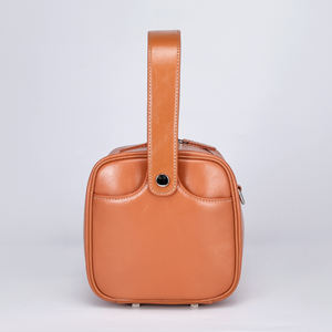 Designer de luxe en cuir véritable femmes fermeture à glissière épaule fourre-tout sac à main Style de mode sac de messager doublure en Polyester - Product Image 3