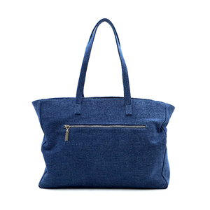 Bolso de Mano YIEYIE de Gran Capacidad, Estilo Casual para Compras Diarias, con Cierre, en Mezclilla Índigo, Marca Original, Listo para Venta al Público - Product Image 5
