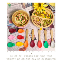 Le réseau se vend comme des petits pains | 100% de bambou sans BPA | Ensemble de bols en silicone multicolore pour bébé