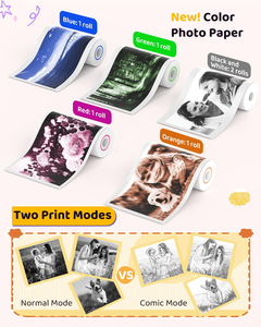 กล้องถ่ายรูปเด็กแบบพกพา รุ่น Printcamera ใช้เซ็นเซอร์ CMOS ขนาด 1/2.4 นิ้ว ตัวเครื่องทำจากพลาสติก ABS รองรับวิดีโอ 4K มุมกว้าง 180 องศา โฟกัสคงที่ หน้าจอ 2.4 นิ้ว - Product Image 3