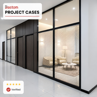 Cloison modulaire insonorisée de 120 mm avec stores intégrés pour bureaux de direction