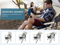 Nouvelle mise à niveau OEM dossier de luxe réglable portable inclinable chaises de plage pliantes extérieures pour la pêche et le camping avec repose-pieds
