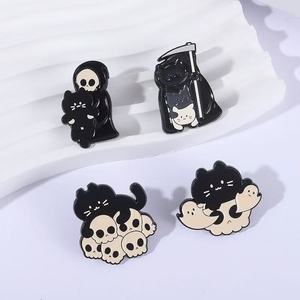 Personalizzato Gothic Spilla per Halloween simpatico ciondolo scheletro giocoso gioielli <span class=keywords><strong>di</strong></span> moda scura con angelo croce temi per il nuovo anno - Product Image 3