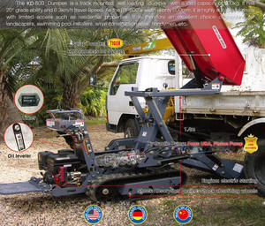 Лидер продаж, вездеходный мини-самосвал KD1000 с высокопроизводительным шасси с основным двигателем и компонентами двигателя - Product Image 3